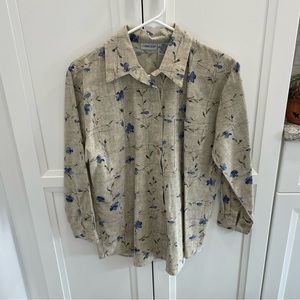 Cabin Creek floral button up blouse